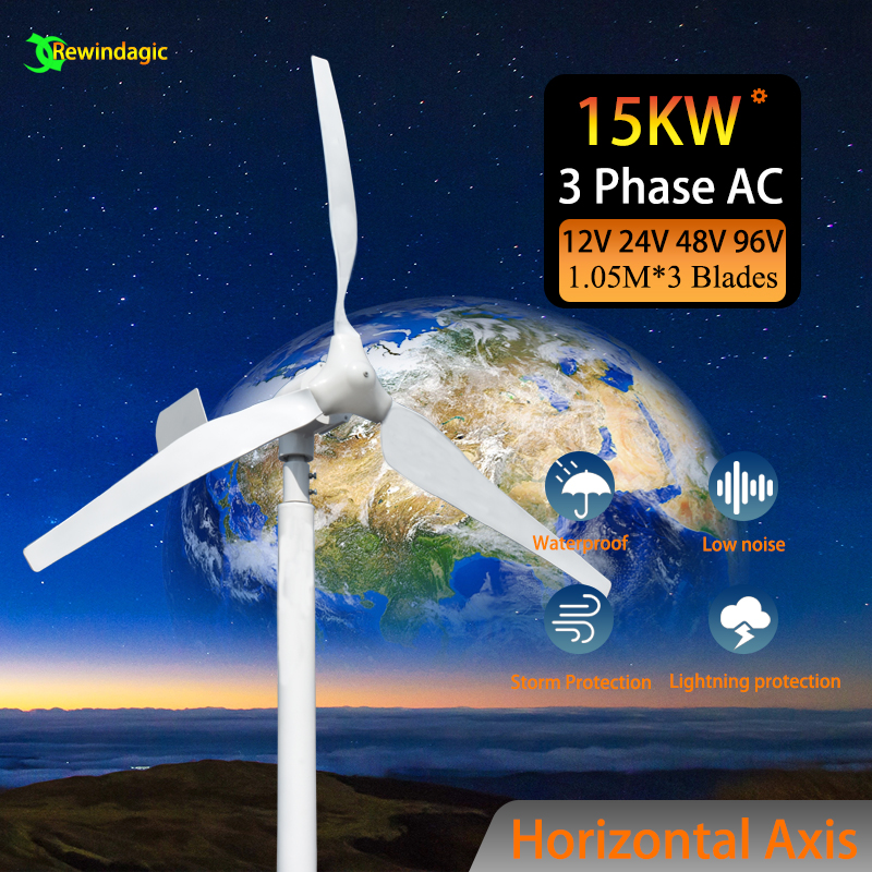 Renewable Energy Generation - CE Wind Turbine Generator 15000W 15KW