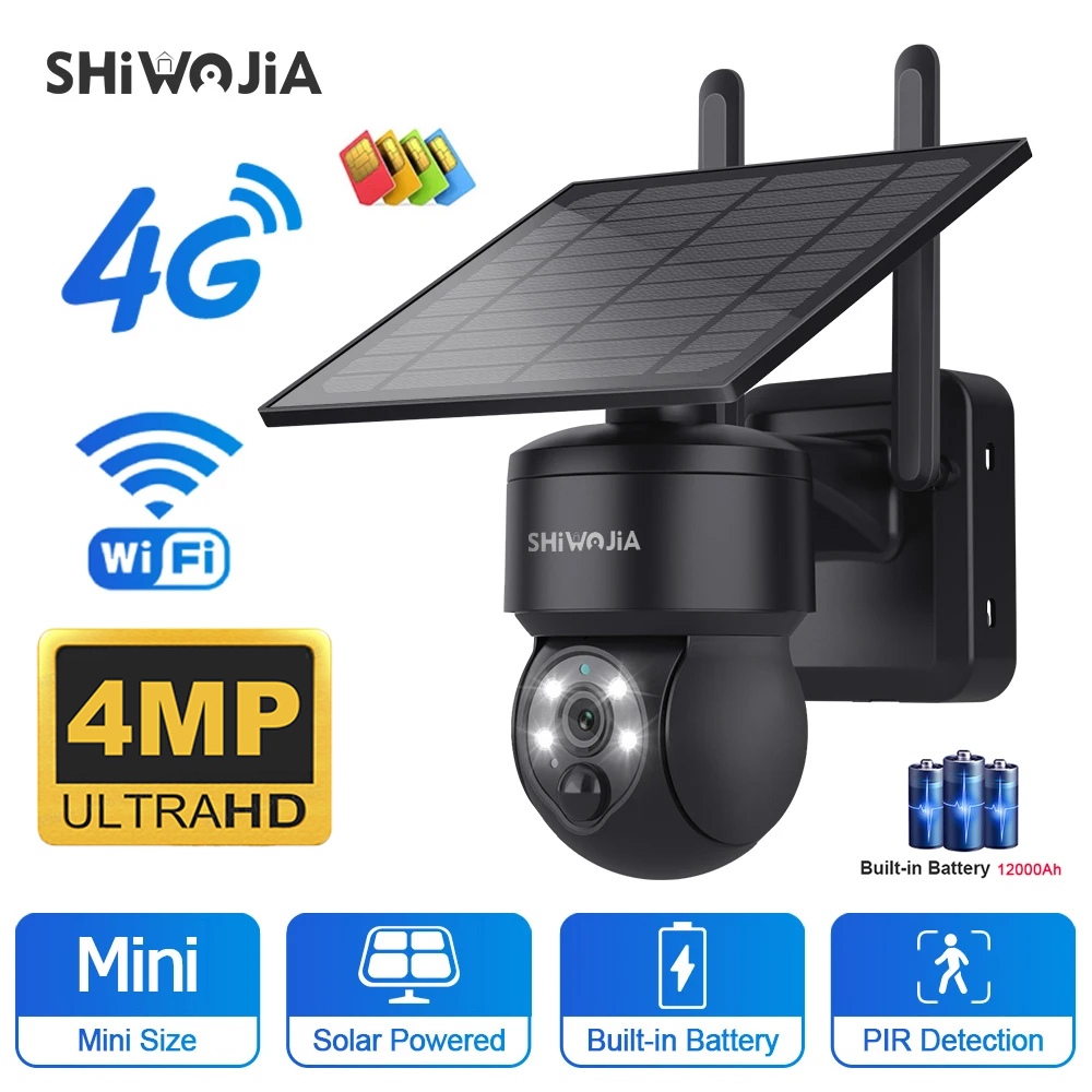 SHIWOJIA WIFI Wireless PTZ Sol - Solar Panel Tilt Mount avis et prix