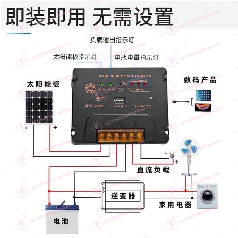 CPY2420 MPPT Solar Charge Cont - Mppt Charge Controller avis et prix