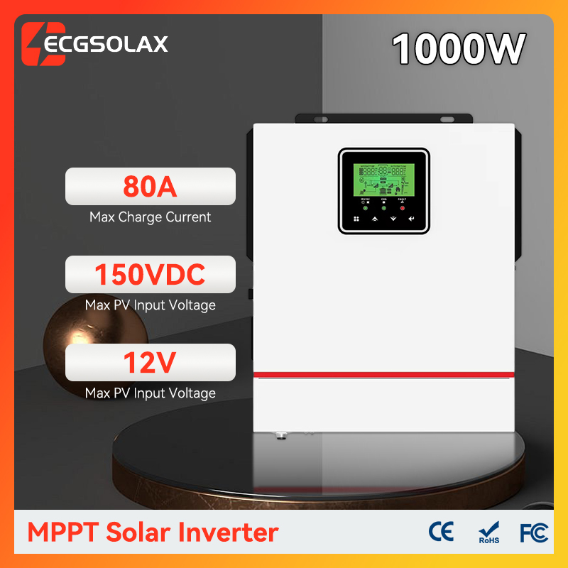 ECGSOLAX 1KW Hybrid Solar inve - Mppt Charge Controller avis et prix