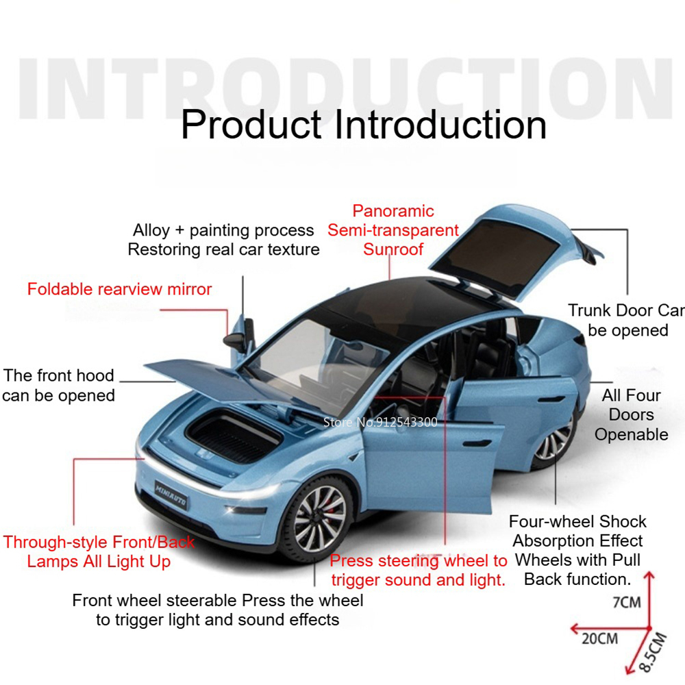 1:24 Scale Model Y Car Models  - Renewable Energy Kids avis et prix