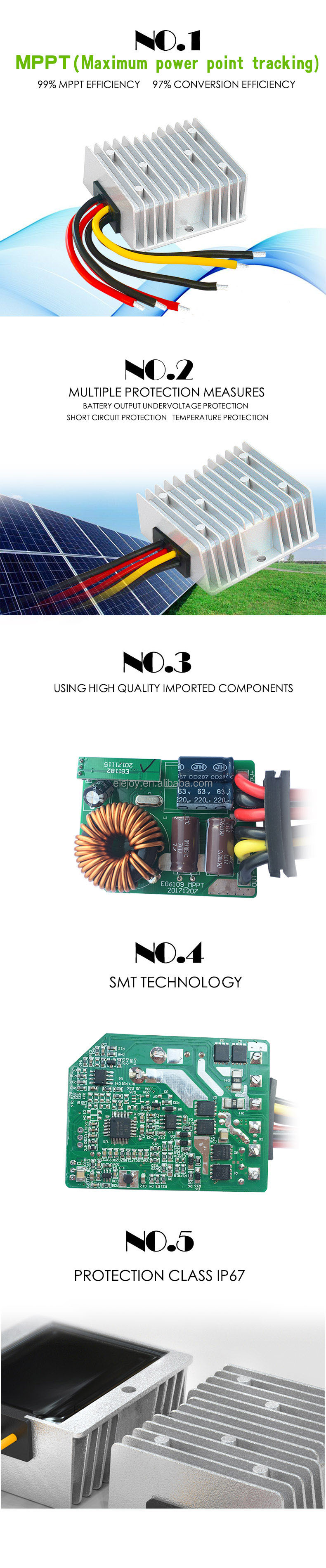 ELEJOY CE IP67 Factory in Chin - Mppt Charge Controller avis et prix