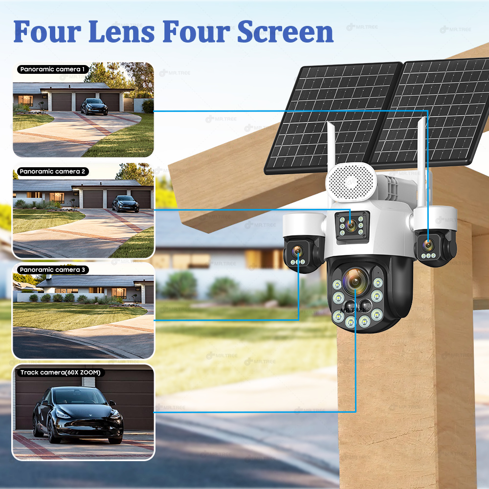 AOV Four Lens Outdoor Surveill - Solar Panel Tilt Mount avis et prix