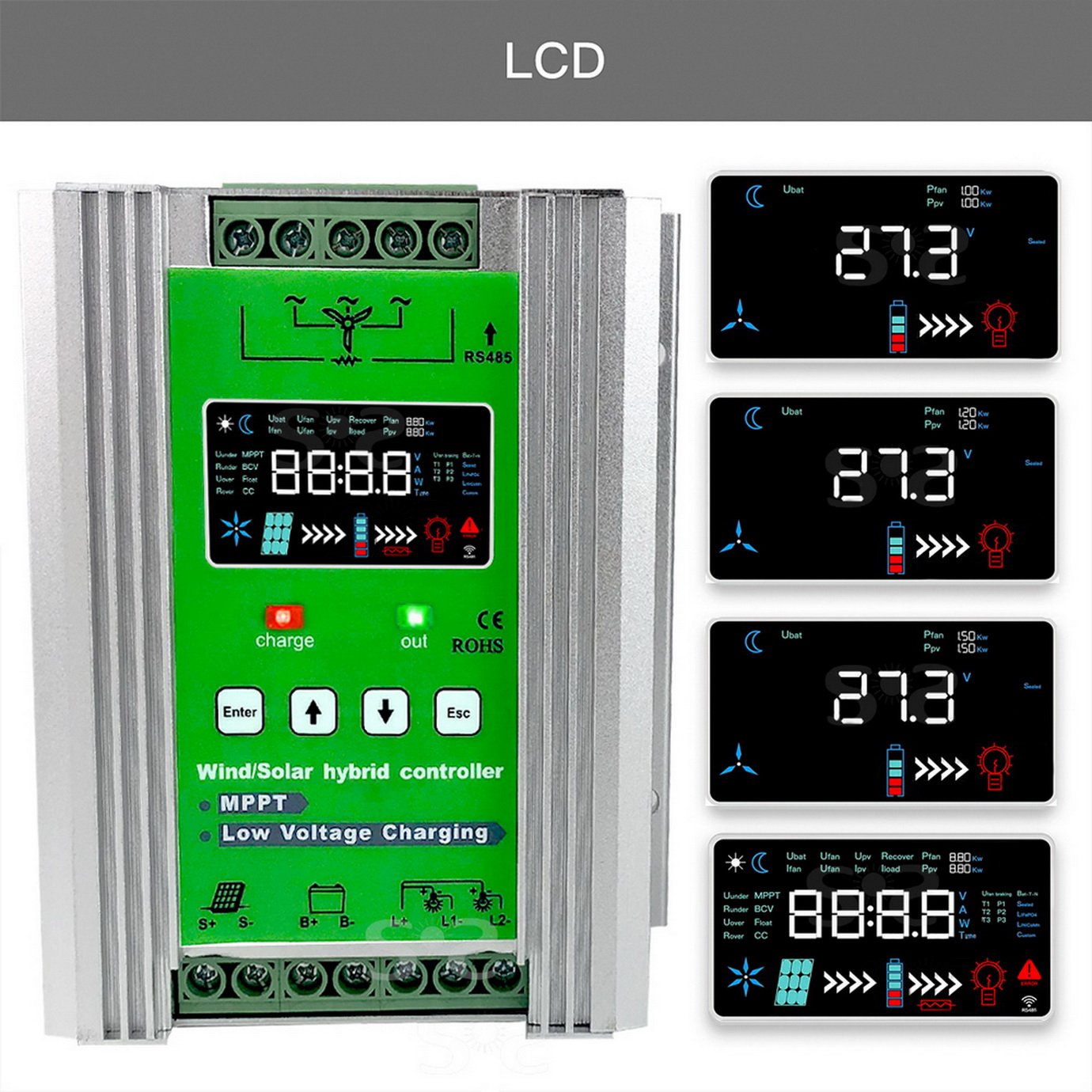4000W MPPT Wind Solar Hybrid C - Mppt Charge Controller avis et prix