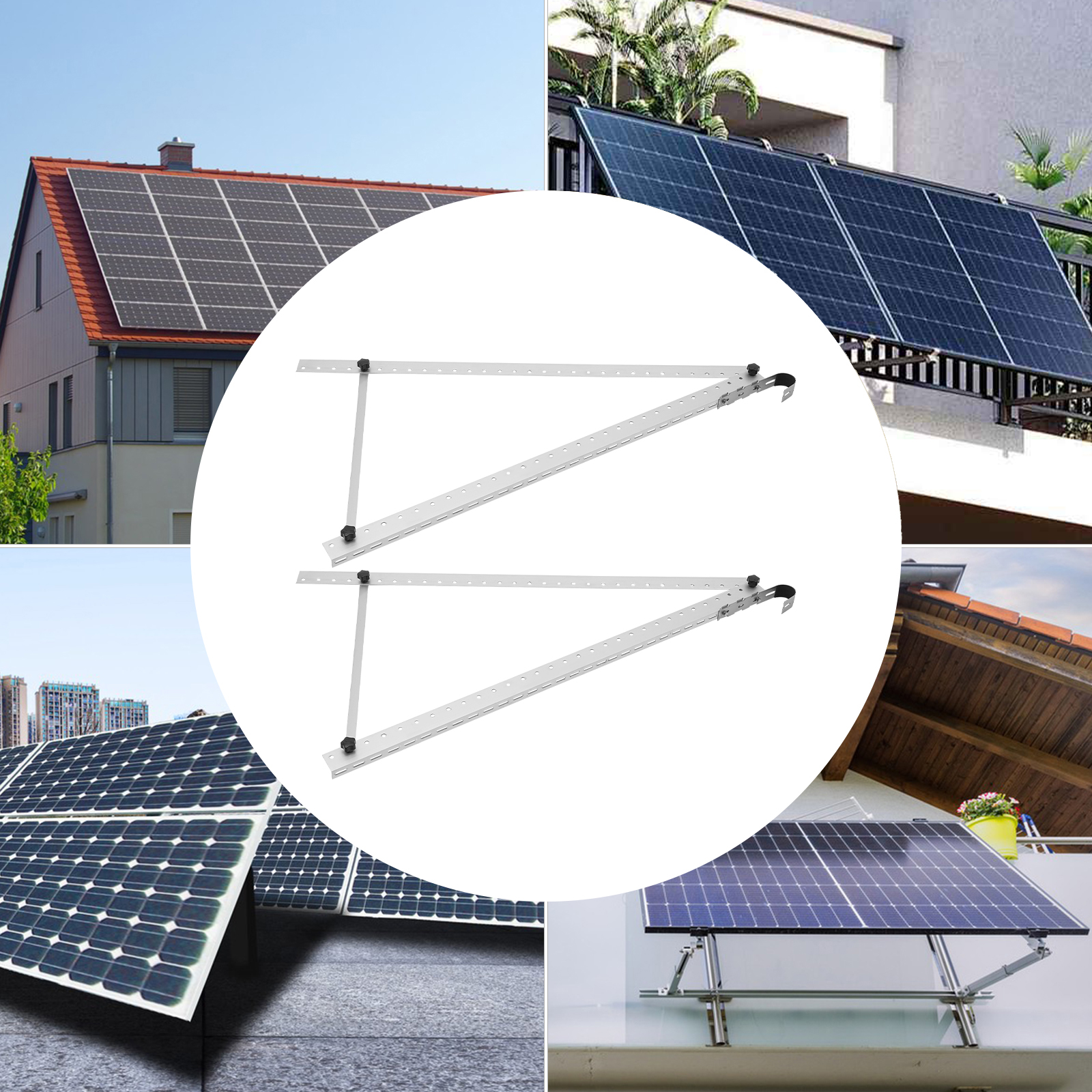 2 Pack Adjustable Solar Panel  - Solar Panel Tilt Mount avis et prix