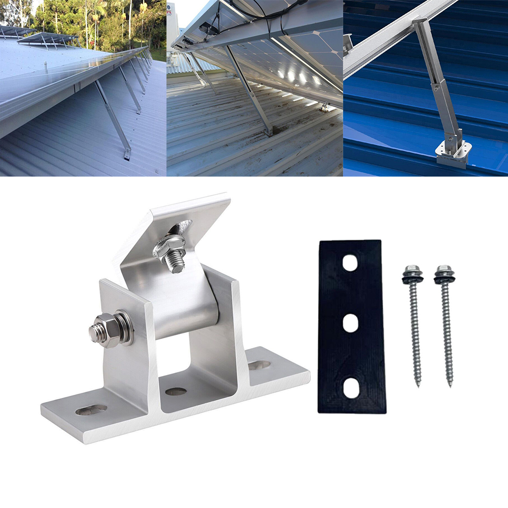 2 Pcs Aluminum Solar Panel Bra - Solar Panel Tilt Mount avis et prix