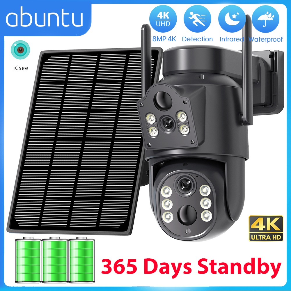 8MP 4K HD Solar WiFi Camera Ou - Solar Panel Tilt Mount avis et prix