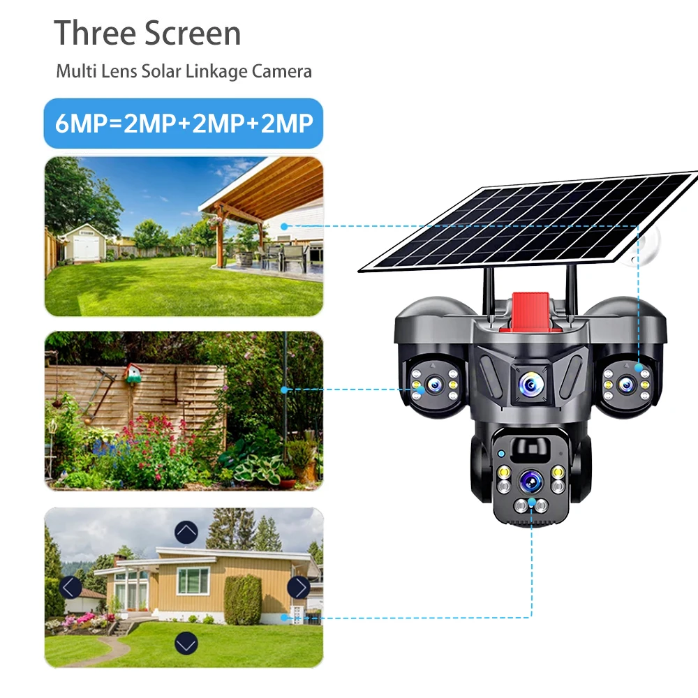 KERUI V380 Pro Outdoor PTZ 6MP - Solar Panel Tilt Mount avis et prix