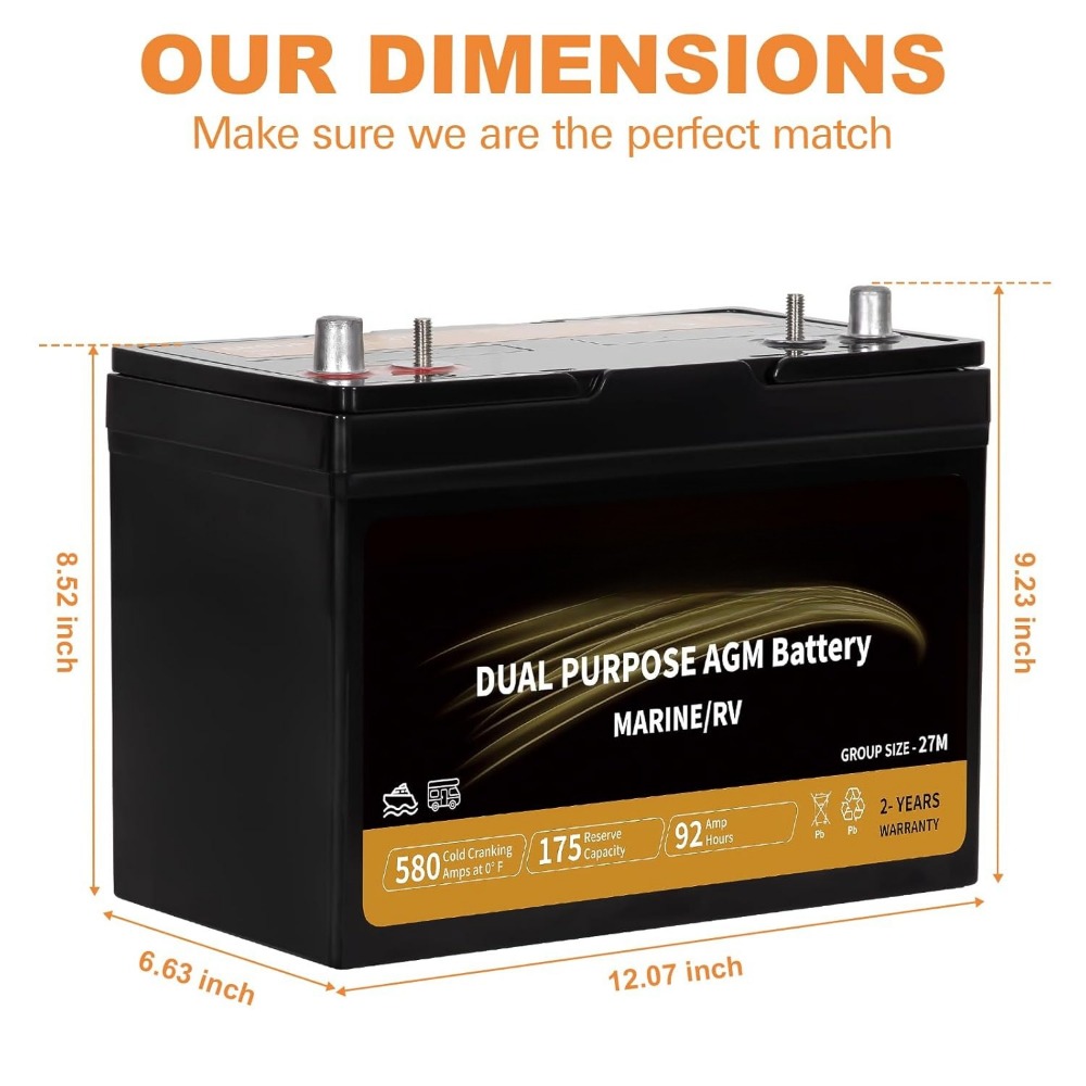 Dual Purpose AGM Battery BCI G - Agm Deep Cycle Battery avis et prix