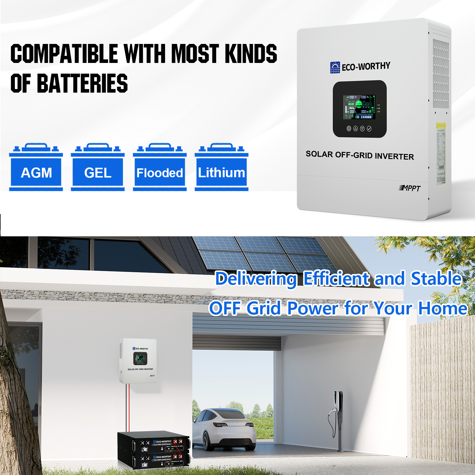 ECO-WORTHY UL1741 5000W 48V So - Mppt Charge Controller avis et prix