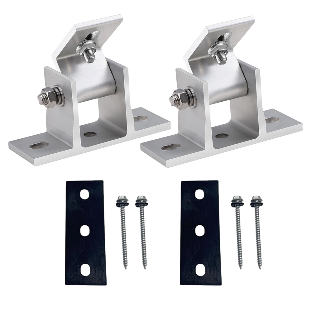 2 Pcs Aluminum Solar Panel Bra - Solar Panel Tilt Mount avis et prix