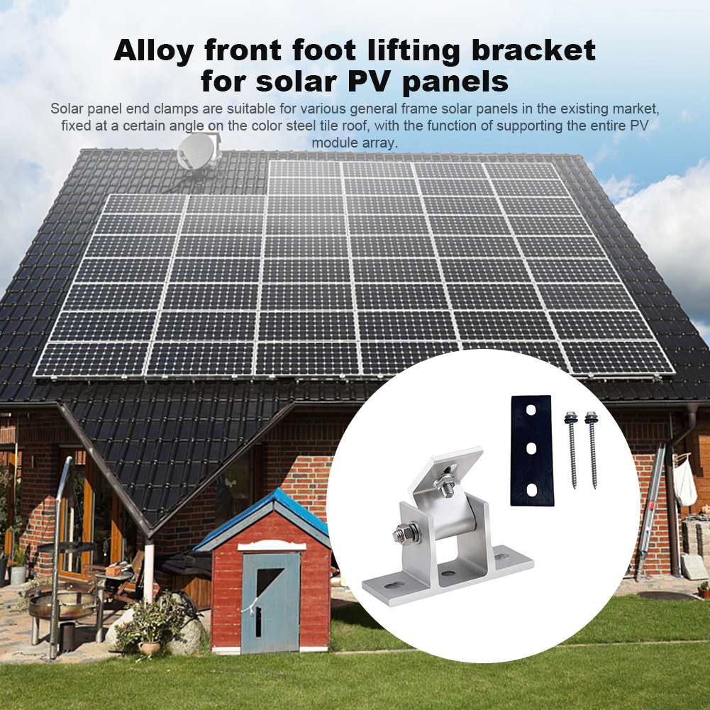 2 Pcs Aluminum Solar Panel Bra - Solar Panel Tilt Mount avis et prix